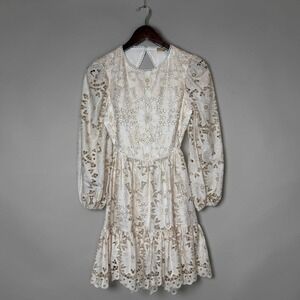 Marlo Kiera Floral Embroidered Cotton Dress size 13-14 Years Girls Kids